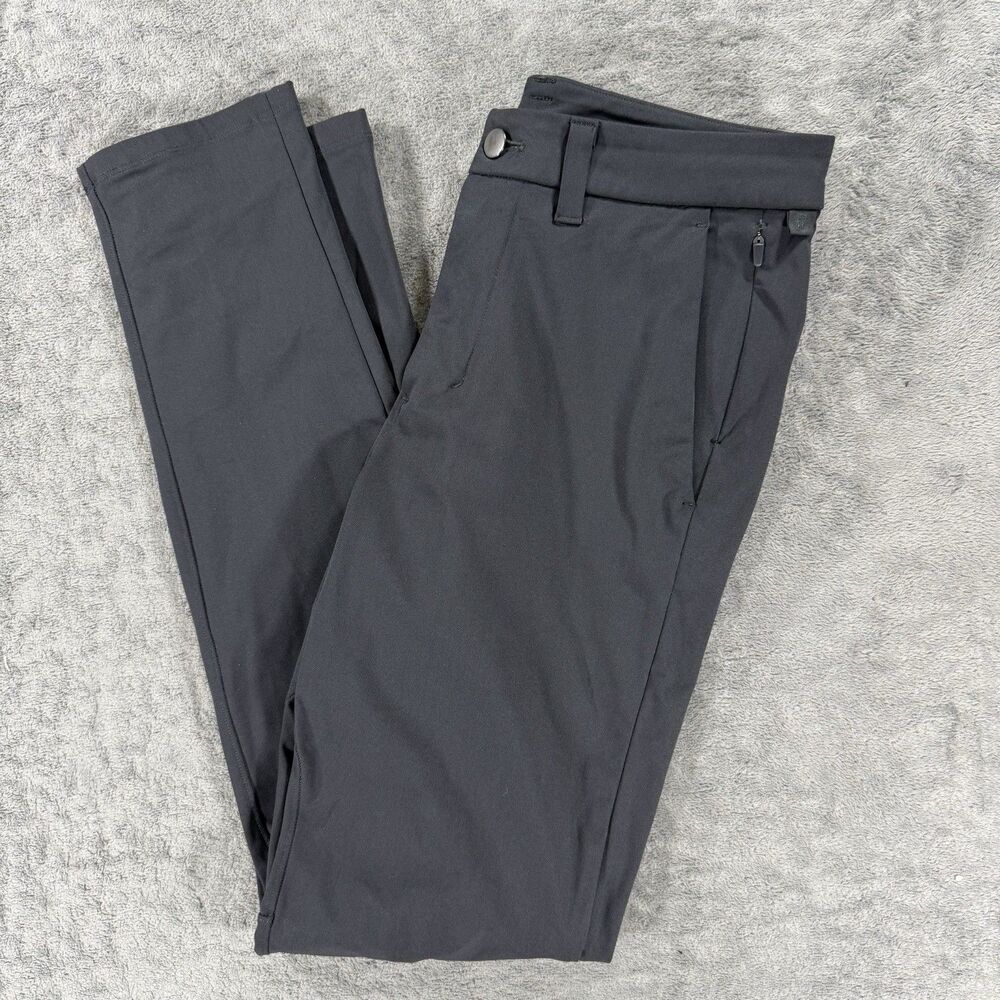 Lululemon Commission Pant Slim Warpstreme 32 Black Performance Chino Pants 28x32